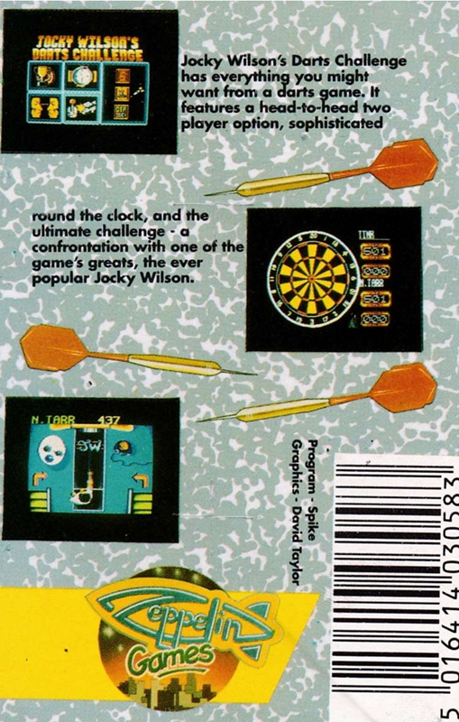 Jocky Wilson's Darts Challenge — box-2D-back (EU)