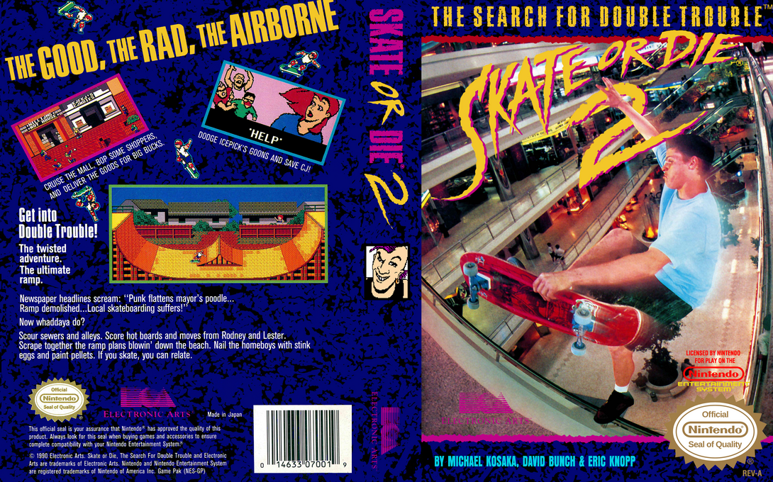 Skate Or Die 2 - The Search For Double Trouble — box-texture (US)