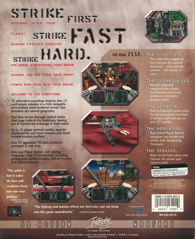 Shattered Steel — box-2D-back (US)