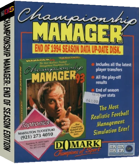 Championship Manager - End of 1994 Season Edition — box-3D (EU)