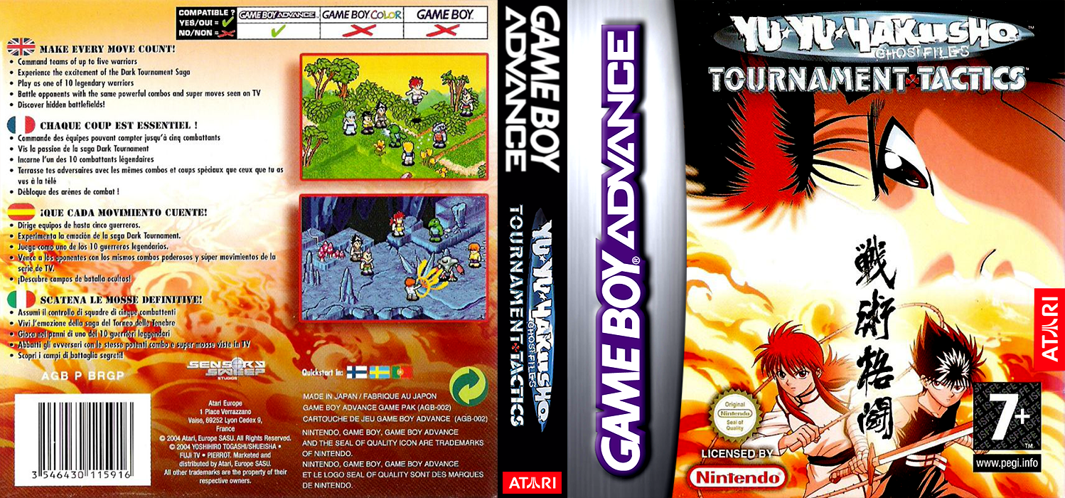 Yu Yu Hakusho - Ghostfiles - Tournament Tactics — box-texture (EU)