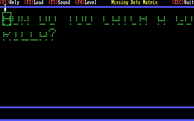 Missing Dots Matrix — ss (WOR)