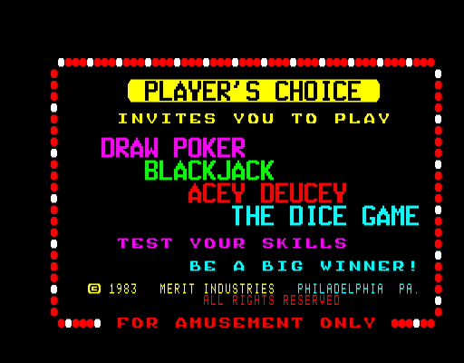 Player's Choice — sstitle (WOR)