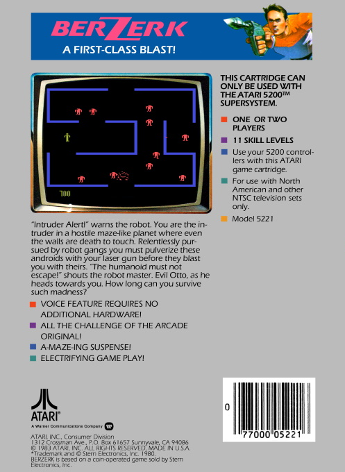 Berzerk — box-2D-back (US)