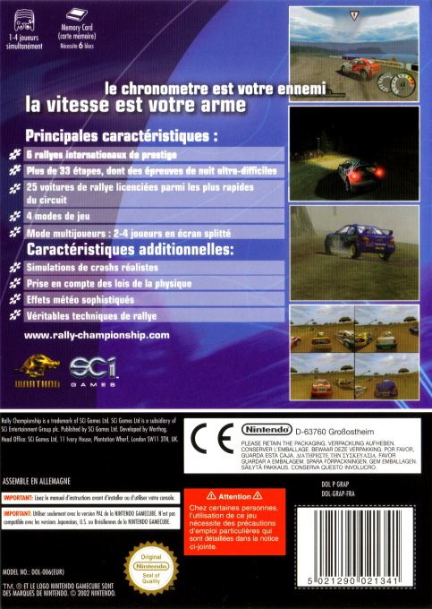 Rally Championship — box-2D-back (EU)