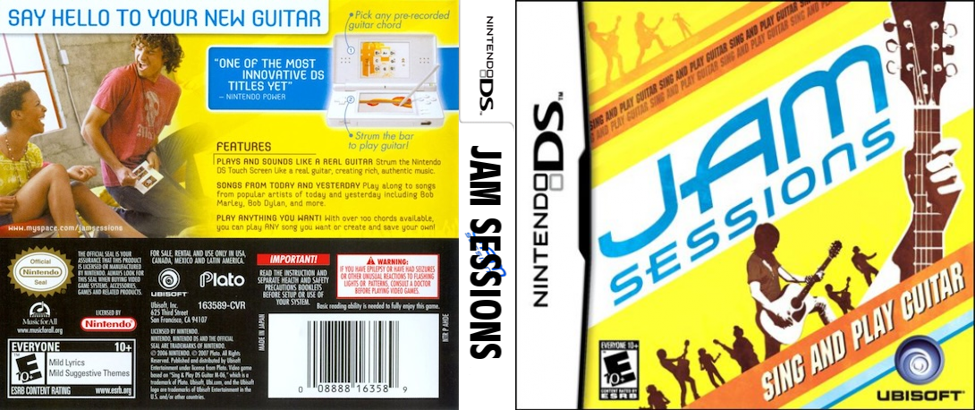 Jam Sessions - Sing and Play Guitar — box-texture (US)