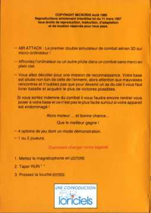 Air Attack — box-2D-back (WOR)