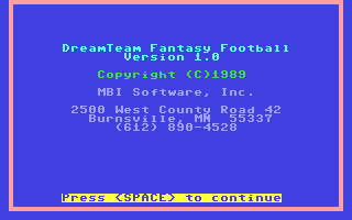 Dream Team Fantasy Football — sstitle (WOR)