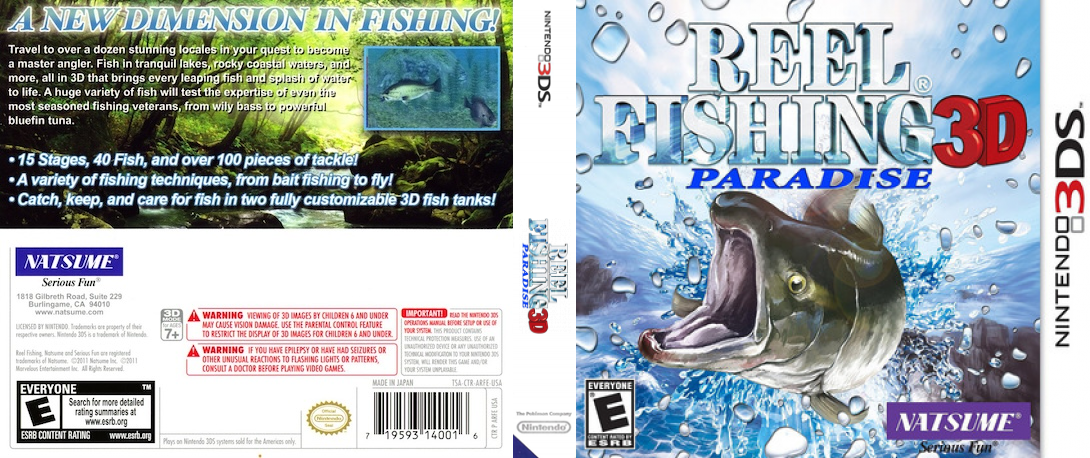 Reel Fishing Paradise 3D — box-texture (US)