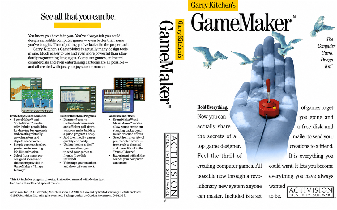 Garry Kitchen's Gamemaker — box-texture (US)