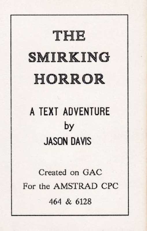 Smirking Horror, The box art
