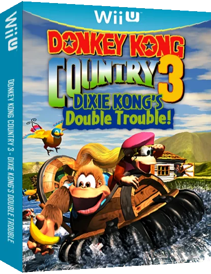 Donkey Kong Country 3 - Dixie Kong's Double Trouble — box-3D (WOR)