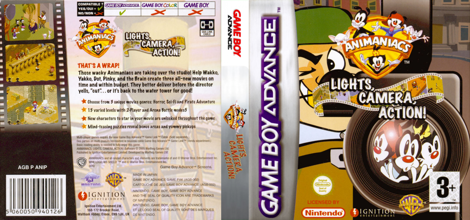 Animaniacs - Lights, Camera, Action! — box-texture (EU)