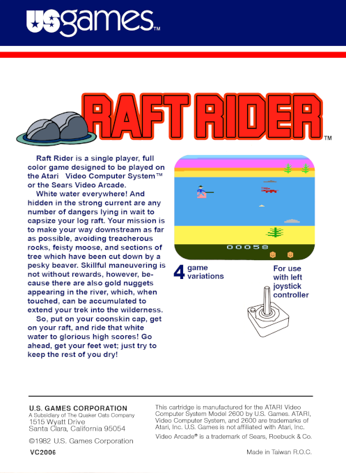 Raft Rider — box-2D-back (US)
