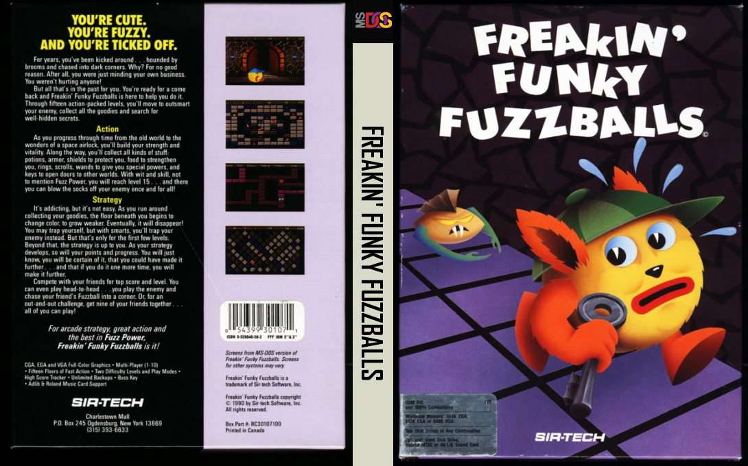 Freakin' Funky Fuzzballs — box-texture (US)