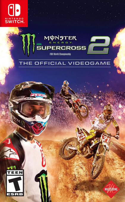 Monster Energy Supercross - The Official Videogame 2 box art