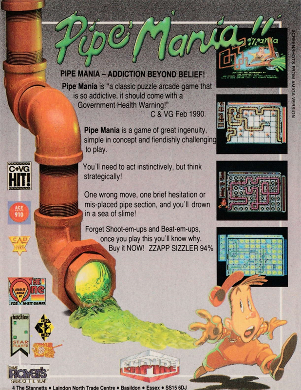 Pipe Mania — box-2D-back (EU)