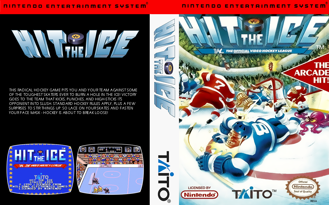 Hit the Ice - The Video Hockey League — box-texture (US)