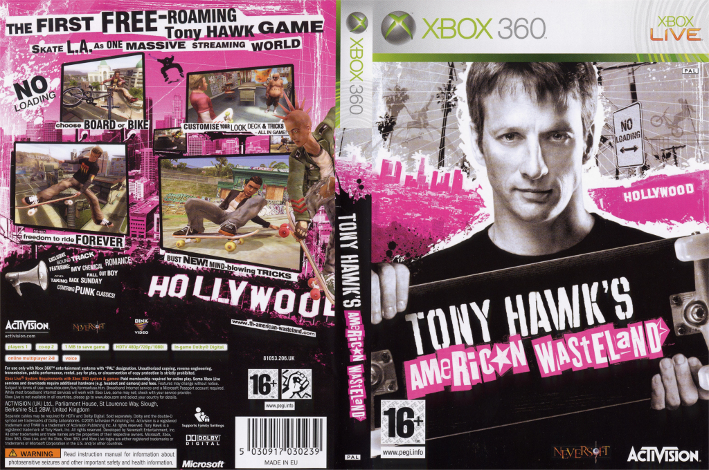 Tony Hawk's American Wasteland — box-texture (UK)