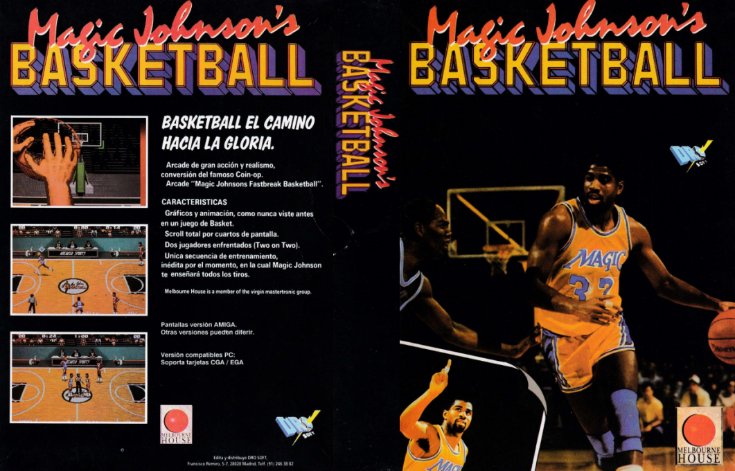 Magic Johnson's Basketball — box-texture (SP)