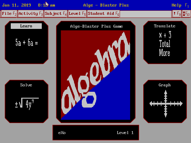 Alge-Blaster Plus! — ss (WOR)