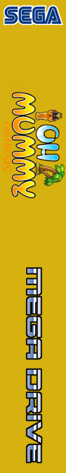 Oh Mummy Genesis — box-2D-side (SS)