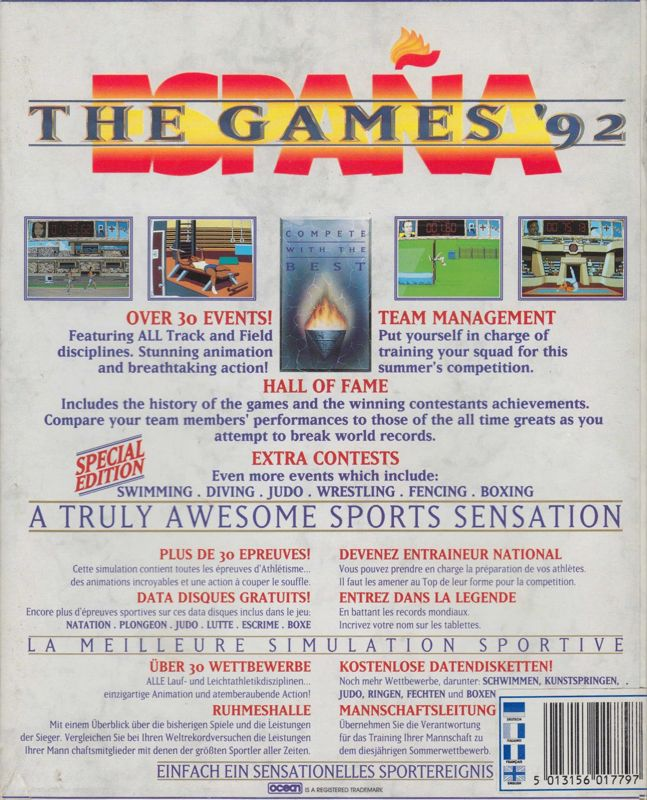Games '92, The - Espana — box-2D-back (EU)