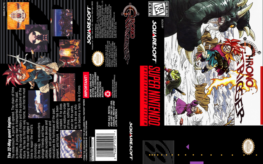 Chrono Trigger — box-texture (US)
