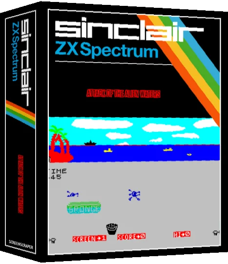 Attack of the Alien Waters — box-3D (SS)