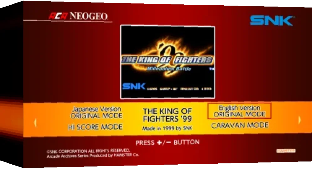 Aca Neogeo The King Of Fighters '99 — box-3D (WOR)