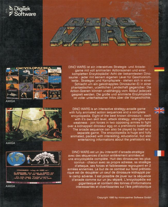 Dino Wars — box-2D-back (EU)