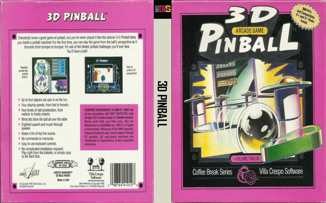 3d Pinball — box-texture (US)