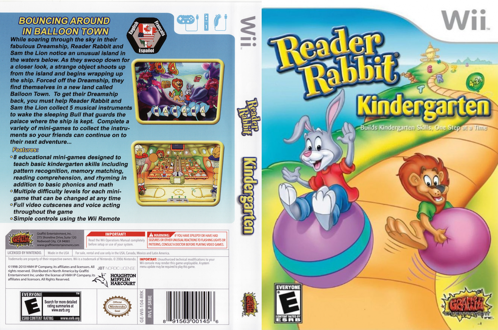 Reader Rabbit Kindergarten — box-texture (US)