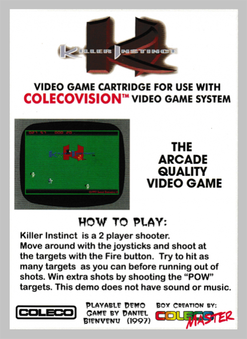 Killer Instinct — box-2D-back (WOR)