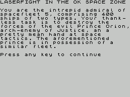 Laserfight in the OK Space Zone — sstitle (WOR)