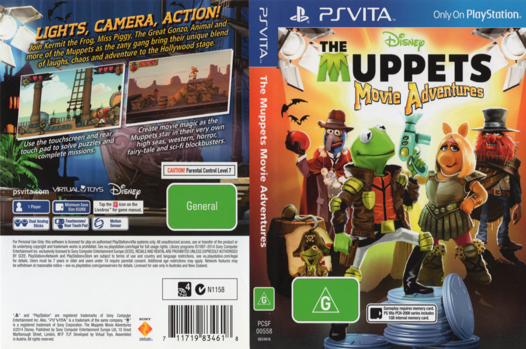 Muppets Movie, The - Adventures — box-texture (AU)