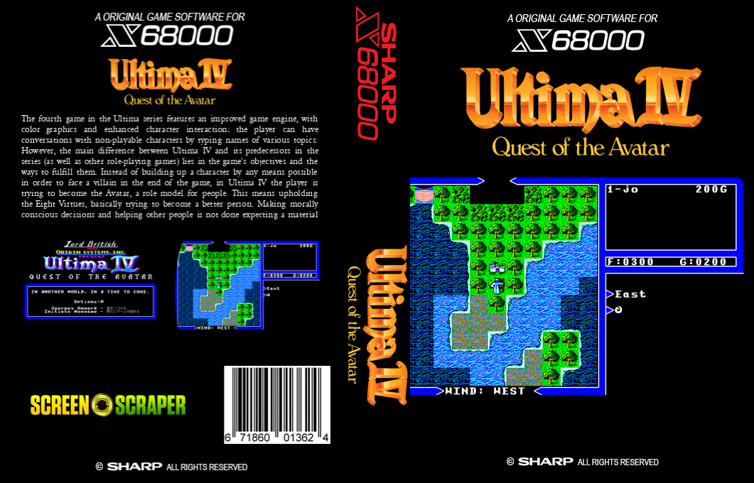 Ultima 4 - Quest of the Avatar — box-texture (SS)