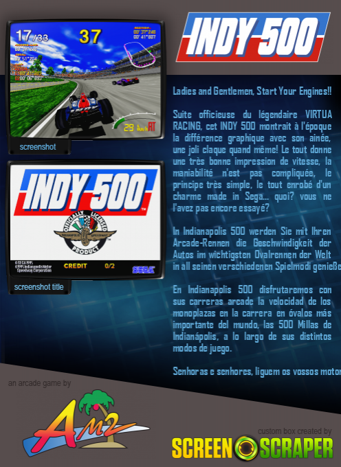 Indy 500 — box-2D-back (SS)