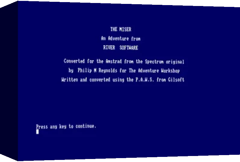 Miser, The — box-3D (WOR)