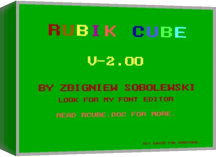 Rubik Cube — box-3D (WOR)