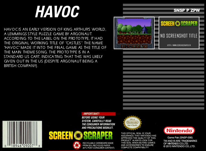 Havoc — box-2D-back (WOR)