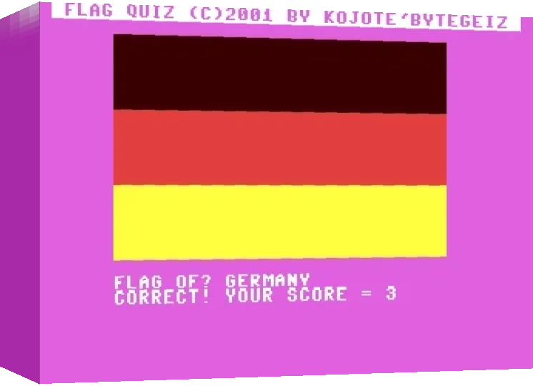 Flag Quiz — box-3D (WOR)