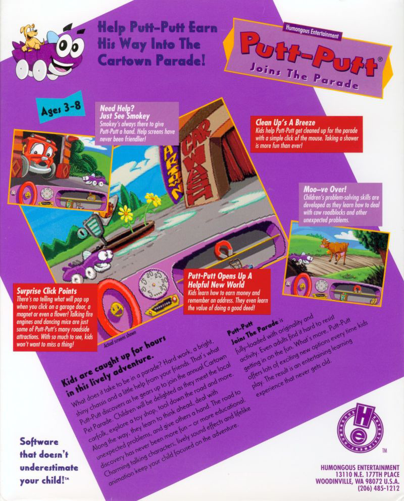 Putt-Putt Joins the Parade — box-2D-back (US)