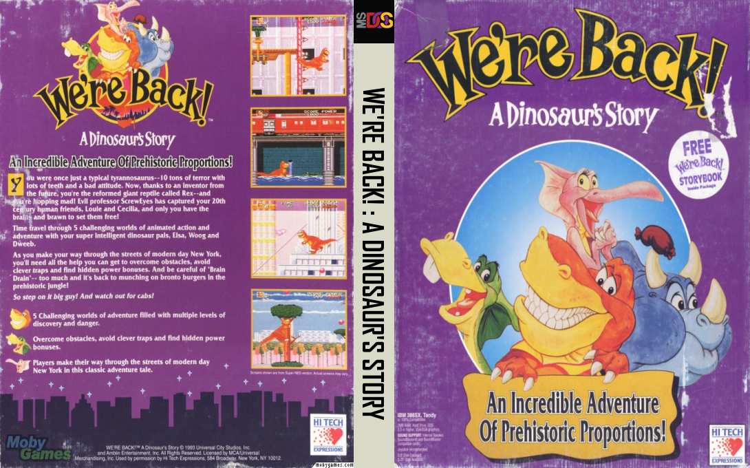 We're Back! - A Dinosaur's Story — box-texture (US)