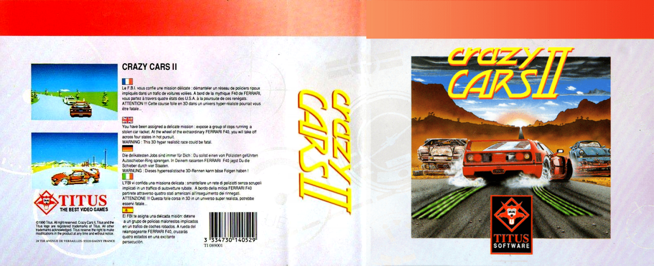 Crazy Cars 2 — box-texture (EU)
