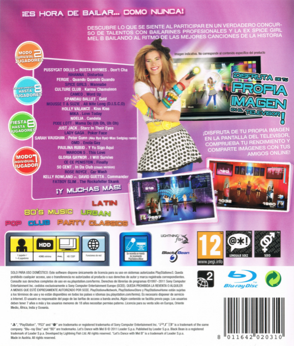 Let's Dance with Mel B — box-2D-back (SP)