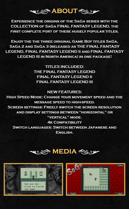 Collection of SaGa Final Fantasy Legend — box-2D-back (WOR)