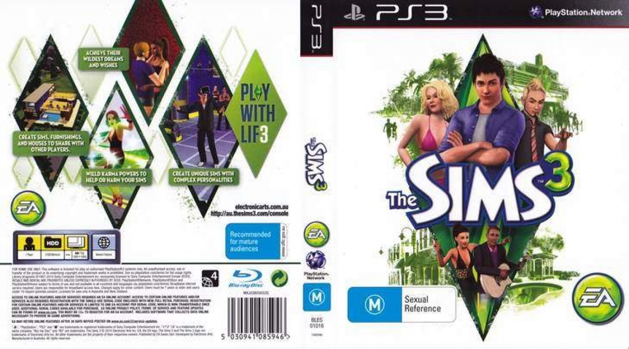 Sims 3, The — box-texture (US)