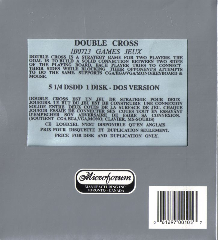 Double Cross — box-2D-back (US)