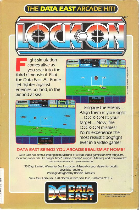 Lock On — box-2D-back (US)